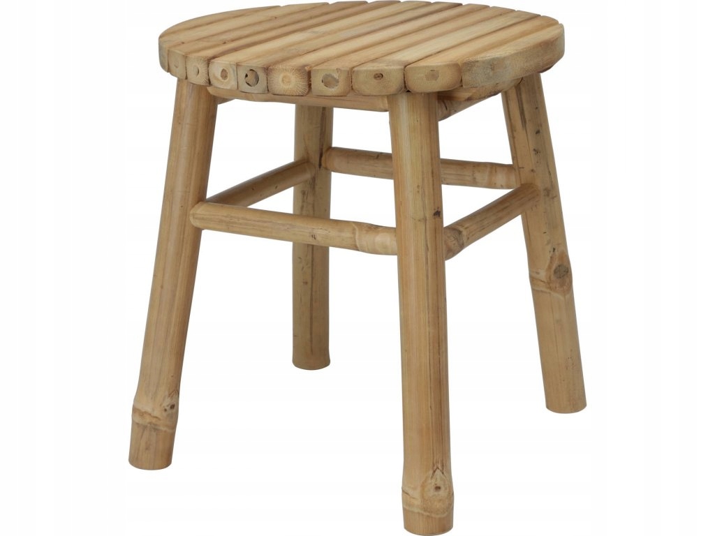 Bambusový taburet, nízky, ? 35 x 38 cm