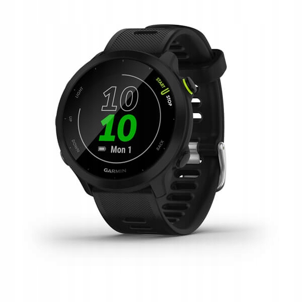 Garmin Forerunner 55 czarny. Menu w języku polskim.