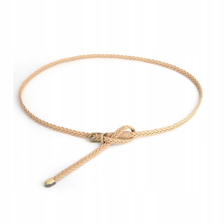 

Pasek Cienki Pleciony Zmijka Do Sukienki Płaszcza