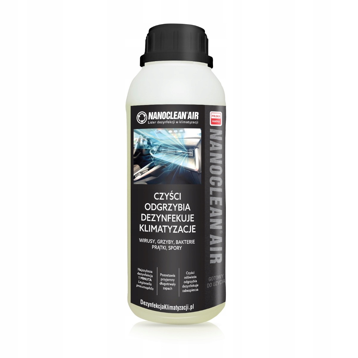 

Nanoclean Air Płyn 1L Cytrusy Odgrzybianie