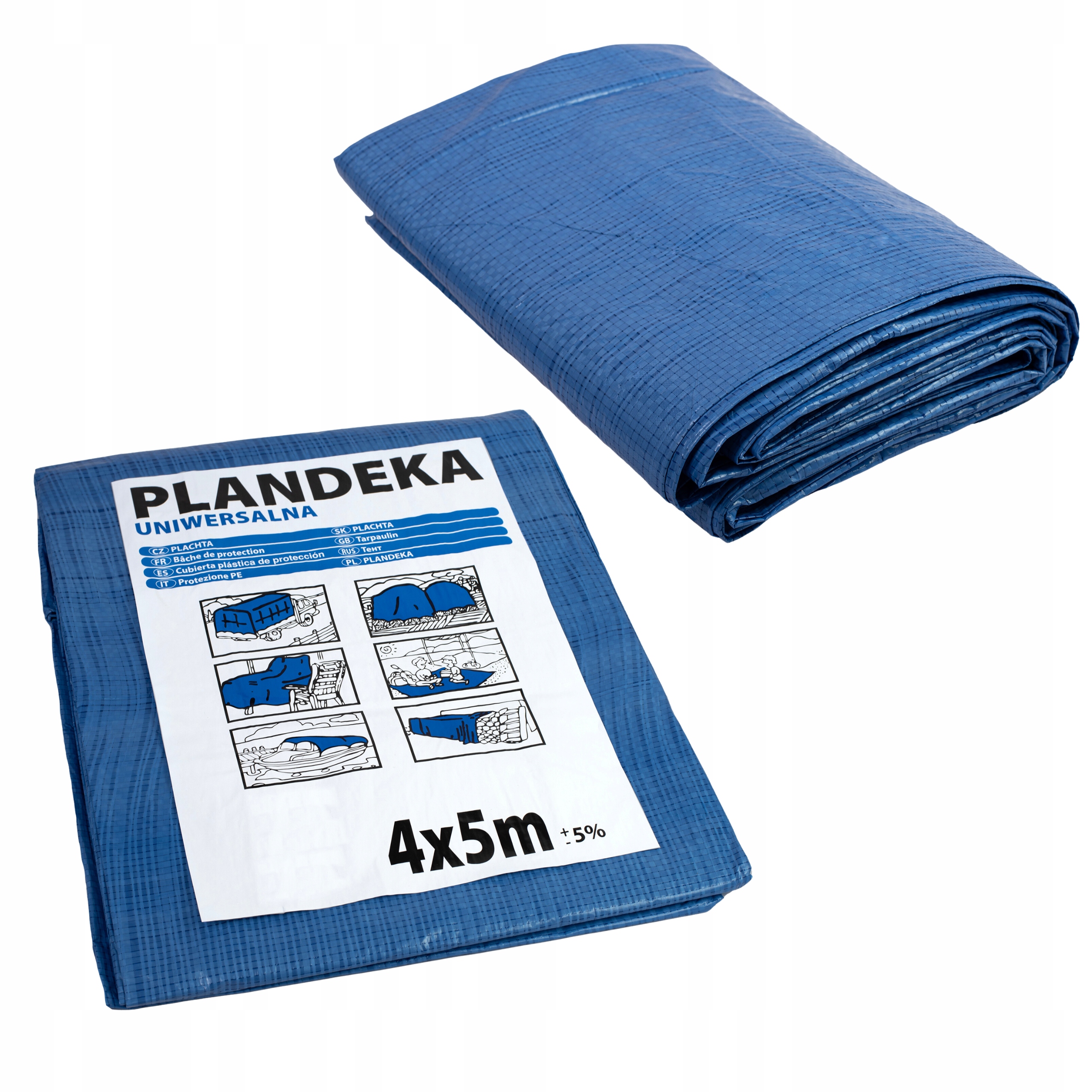 PLANDEKA PLANDEKI 8X10 OKRYCIOWA DUŻA UNIWERSALNA Producent WM