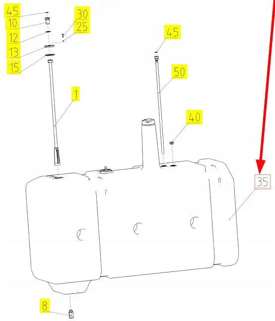 RS101658323 - 101658323 паливний бак