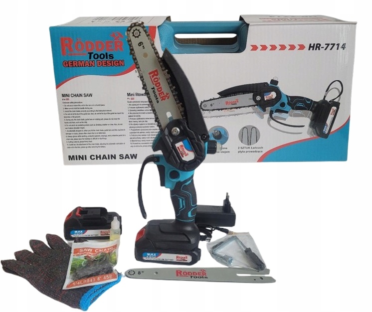 Akumulátorová pila 2x řetěz 2x 48V