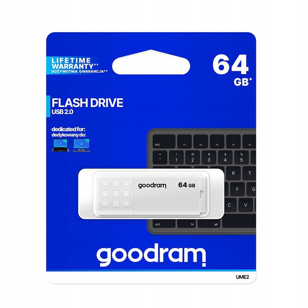Pendrive GOODRAM USB 2.0 64GB UME2 pamięć Interfejs USB 2.0