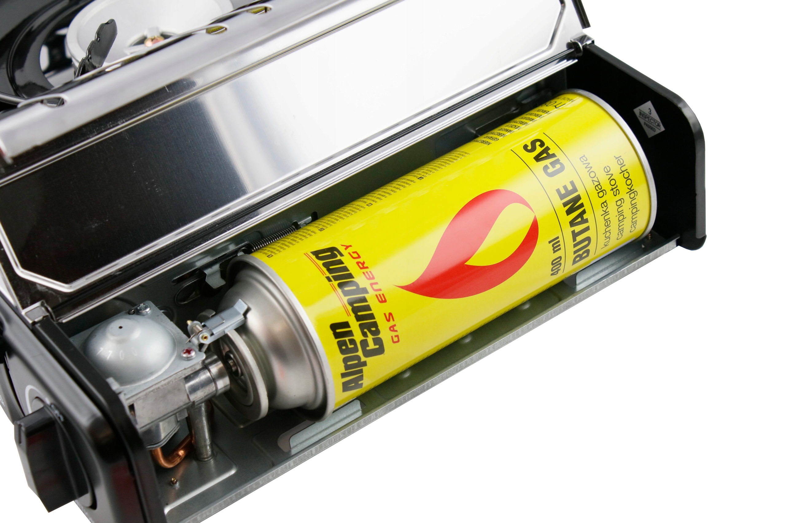 KUCHENKA TURYSTYCZNA PRZENOŚNA NA KARTUSZE ALPEN CAMPING MONT BLANC CHROM Model MontBlanc