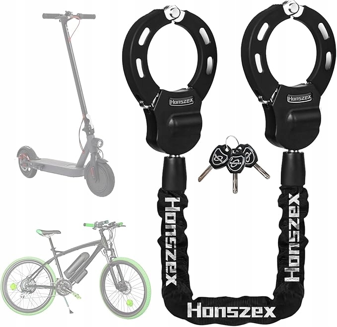 Zámek Pro Elektrickou Koloběžku A Kolo, Délka 92 CM, S 3 Klíči