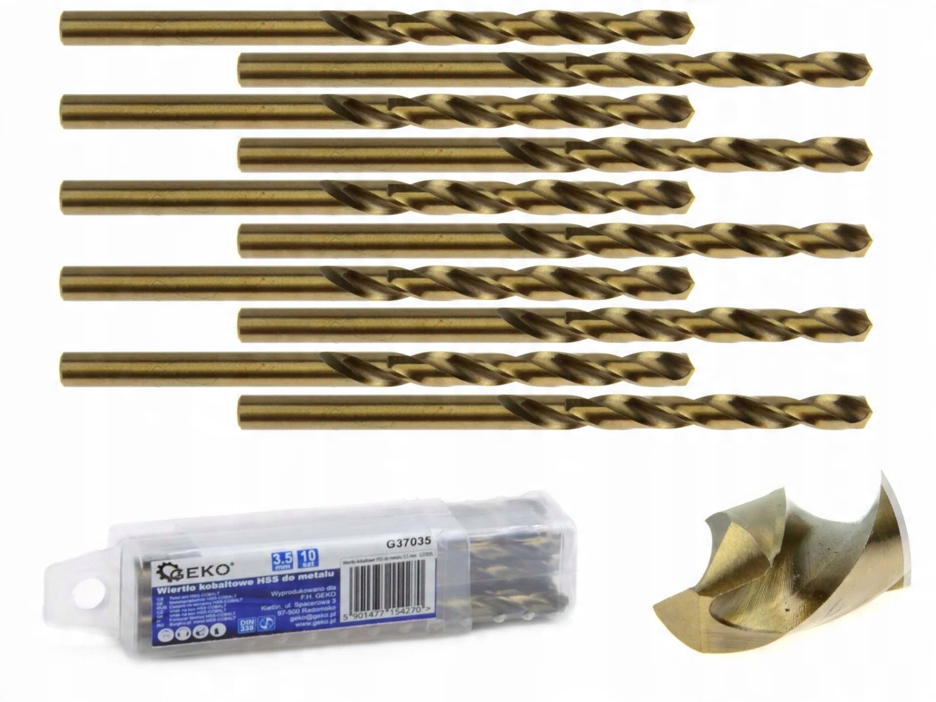 

Wiertło Kobaltowe do metalu Hss -co 3,5mm