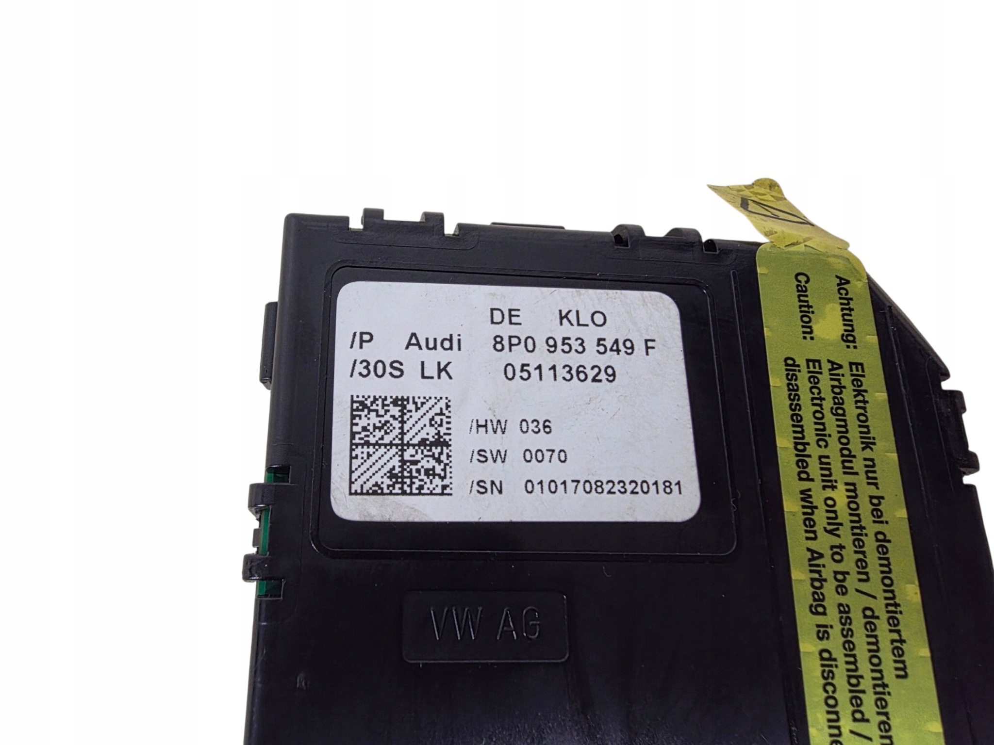 AUDI A3 8P module sensor KATA steering ORG. 8P0953549F