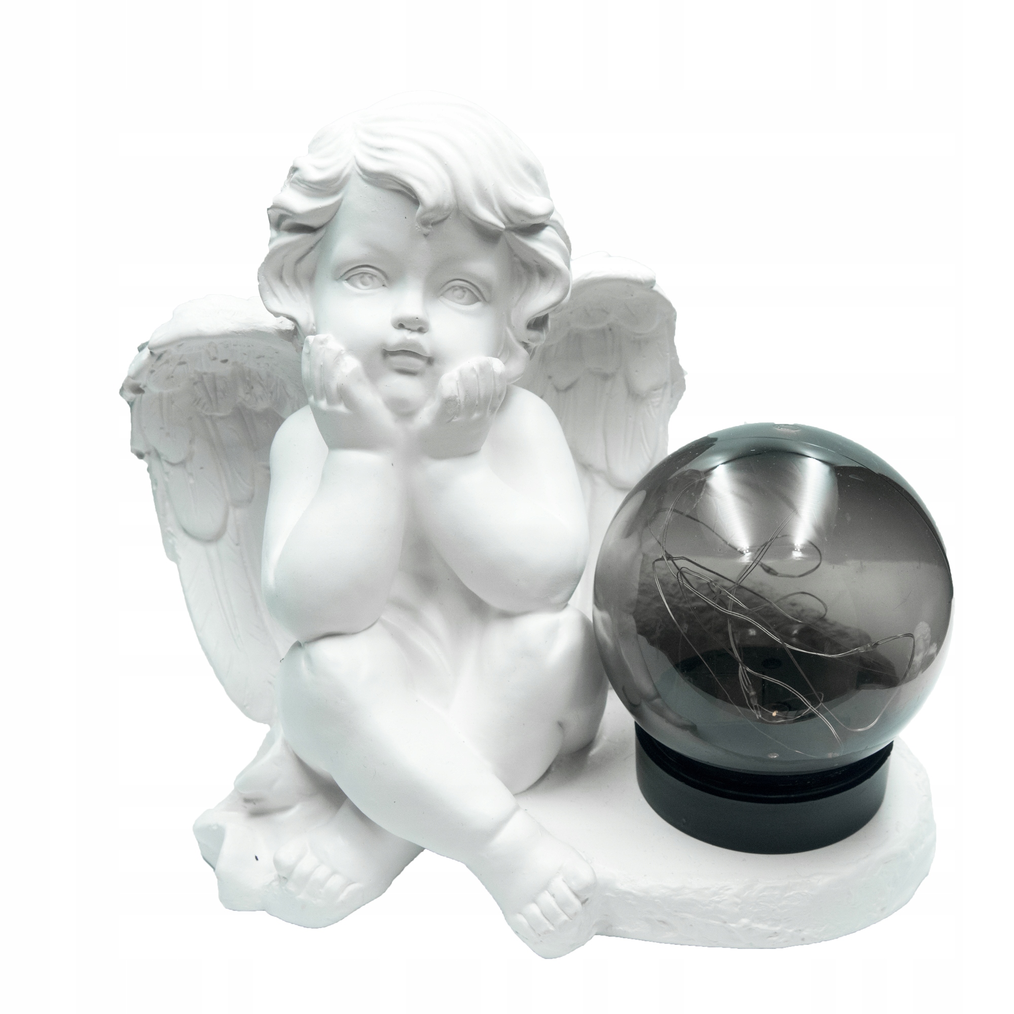 ZNICZ GIPSOWA FIGURKA NAGROBNA LAMPA SOLARNA LED Marka Decortrend