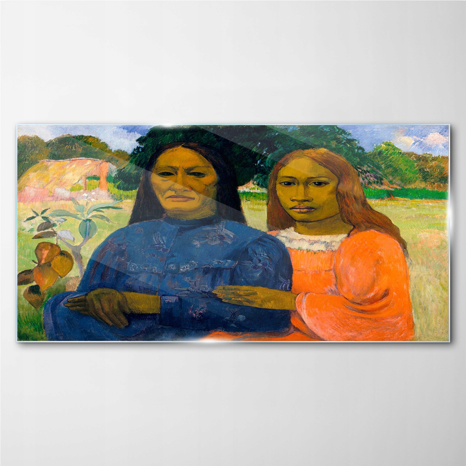 

Szklany obraz Dwie kobiety Paul Gauguin 100x50 cm