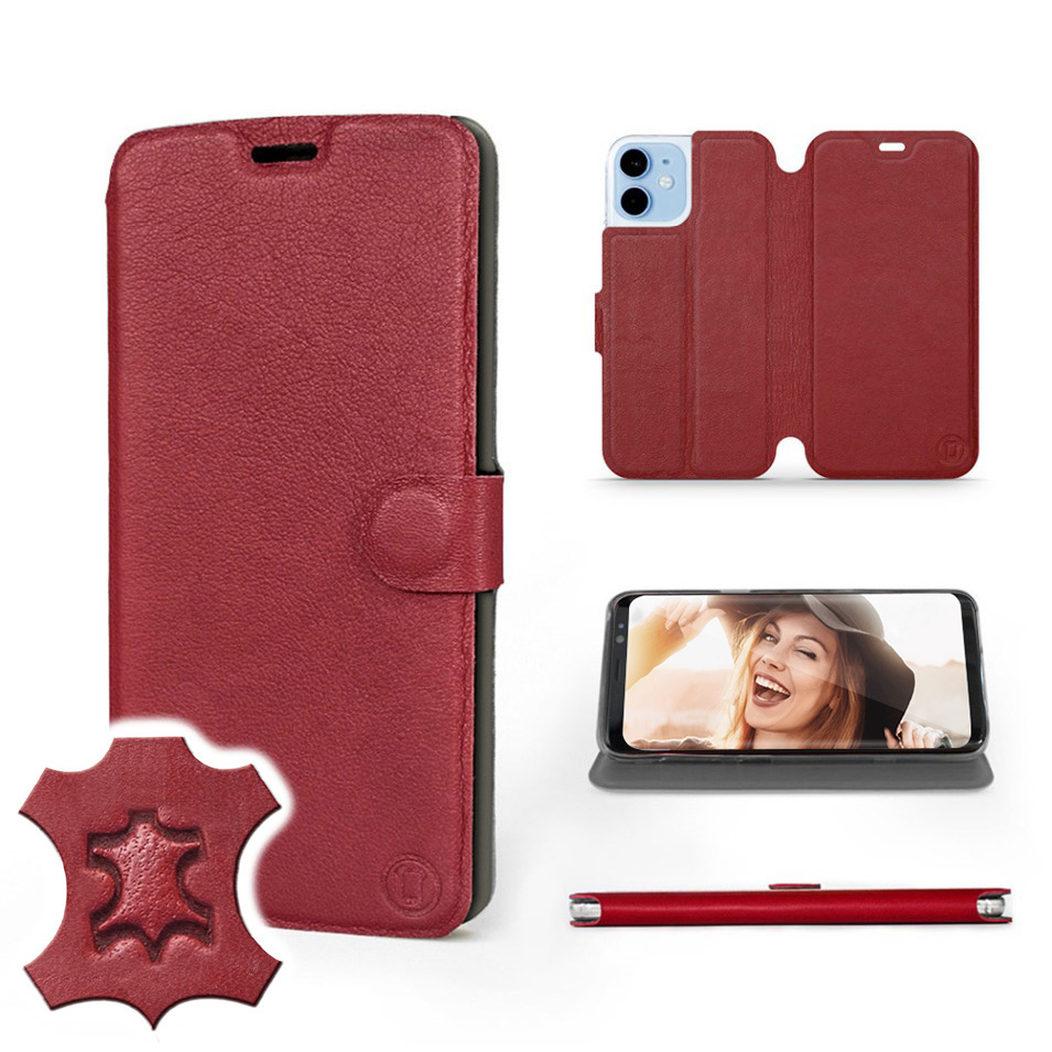 

Etui Mobiwear do Apple iPhone 12 mini - Dark Red