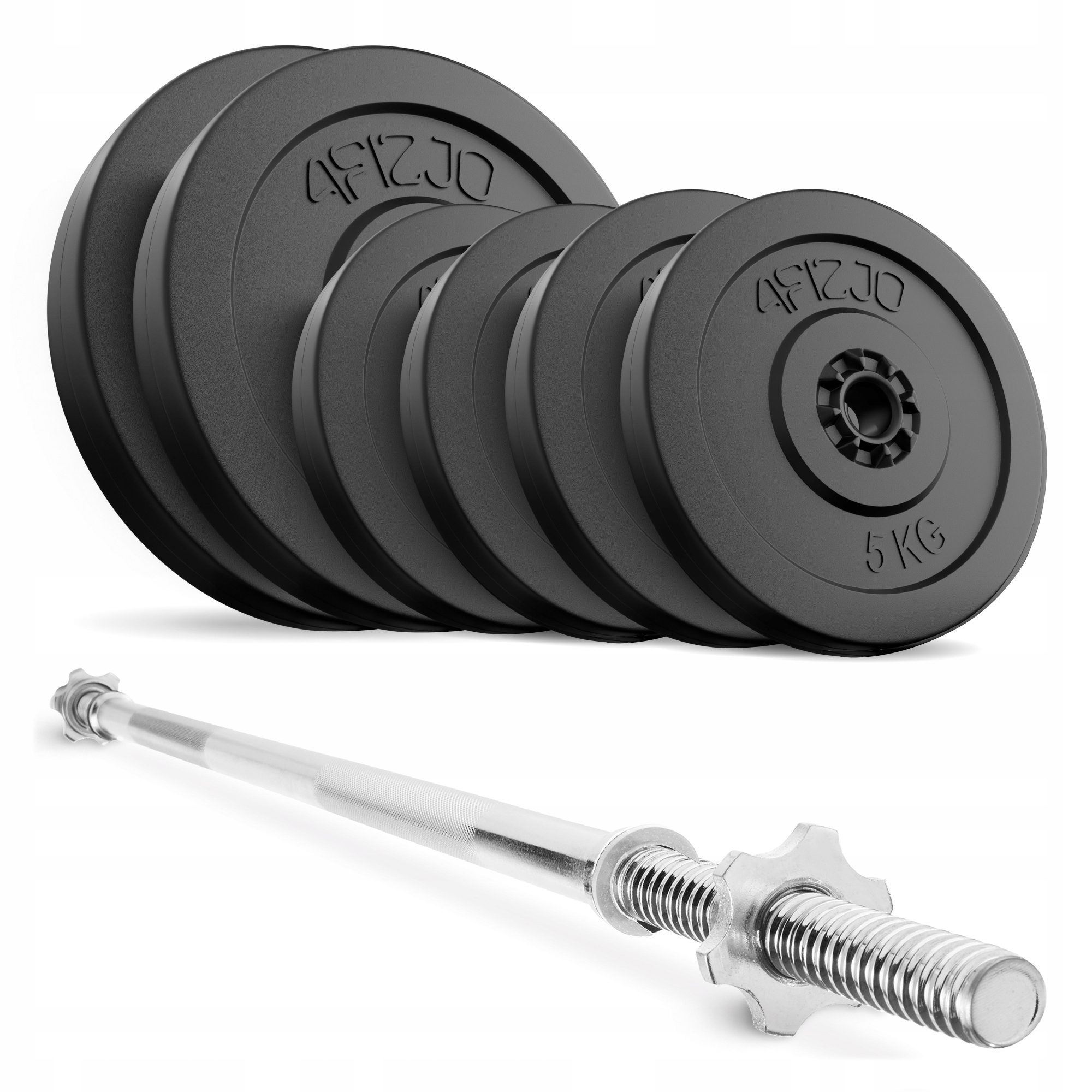 Zestaw Kulturystyczny Obciążenie Talerze 40 Kg Sztanga Gryf Prosty 180 CM