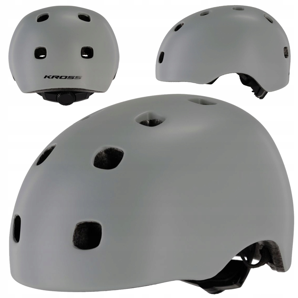 Dětská cyklistická přilba Kross Kids Hero Xs 48-53 cm Šedá Lehká