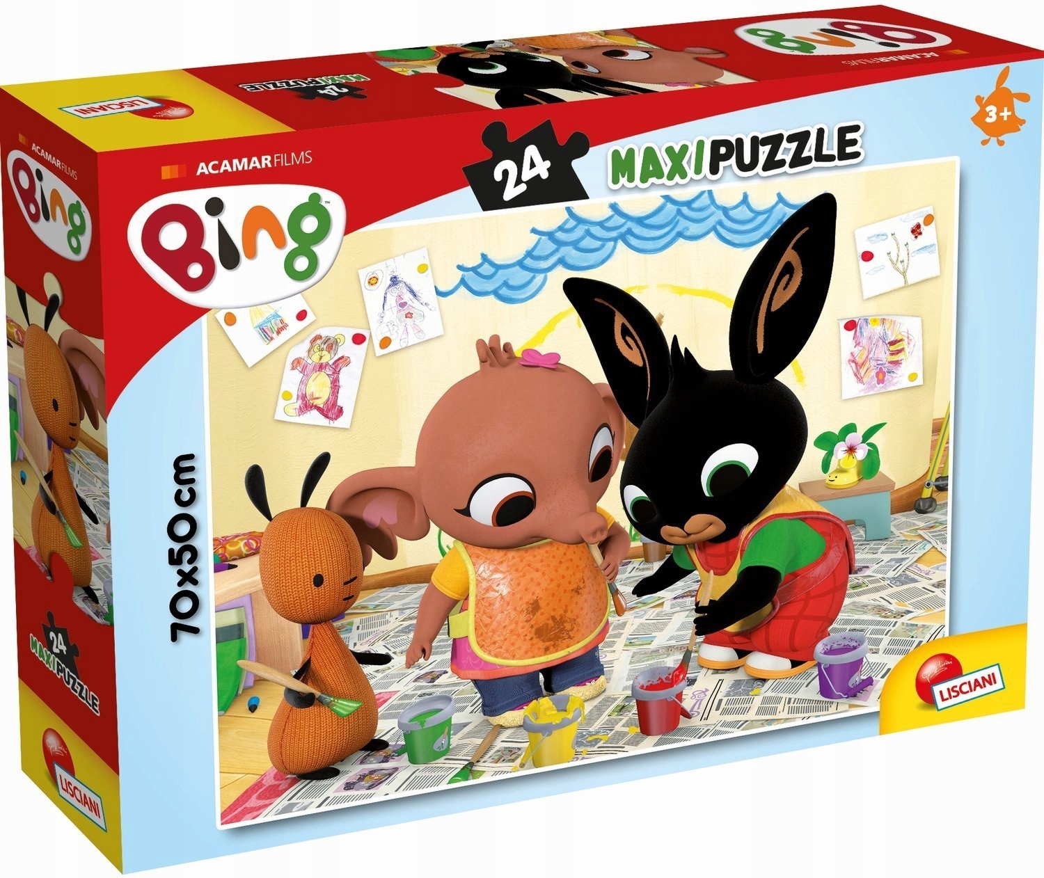 

Lisciani Puzzle 24 El Maxi Bing Malowanie Farbami