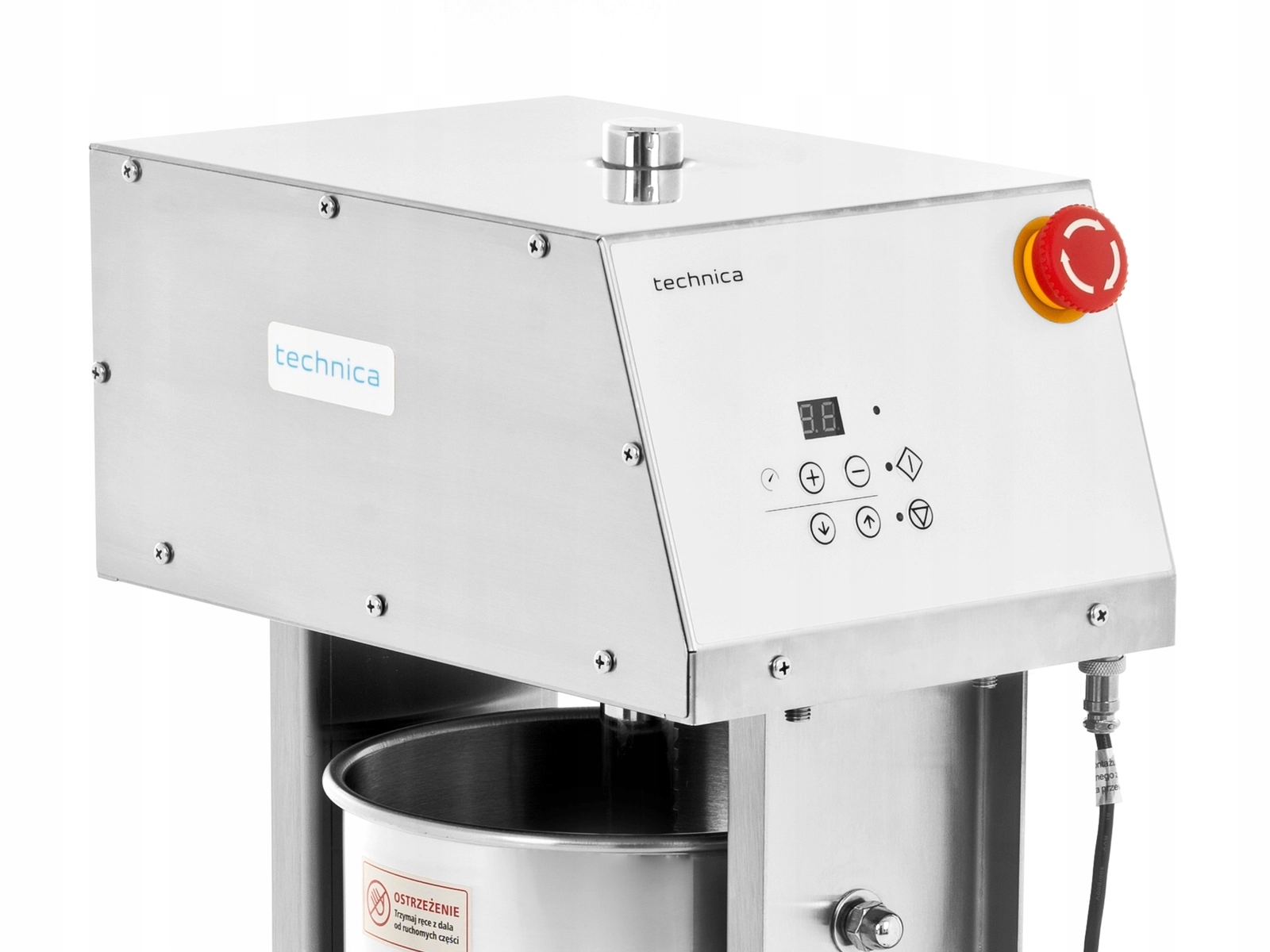 ELEKTRYCZNA NADZIEWARKA DO KIEŁBAS 15 L PIONOWA 4 LEJKI TECHNICA Kod producenta 241315