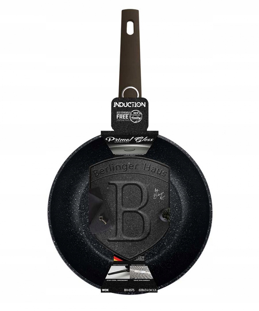 WOK TYTANOWY BERLINGER HAUS 28cm BH-6575 PRIMAL GLOSS Typ powłoki non-stick (nieprzywierająca)