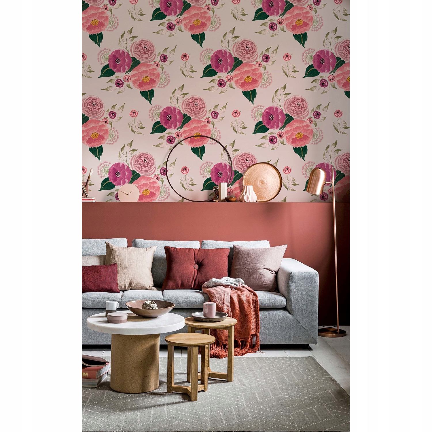 

Tapeta ścienna Różowy wiosenny kwiatowy 250x104 cm