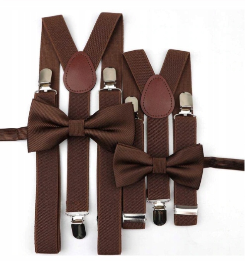 

Szelki męskie i dziecięce Muchy brązowe