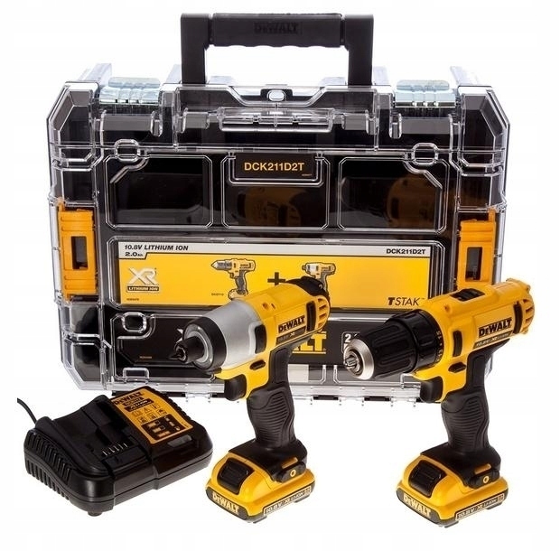 

Zestaw narzędzi akumulatorowych DeWalt DCK211D2T