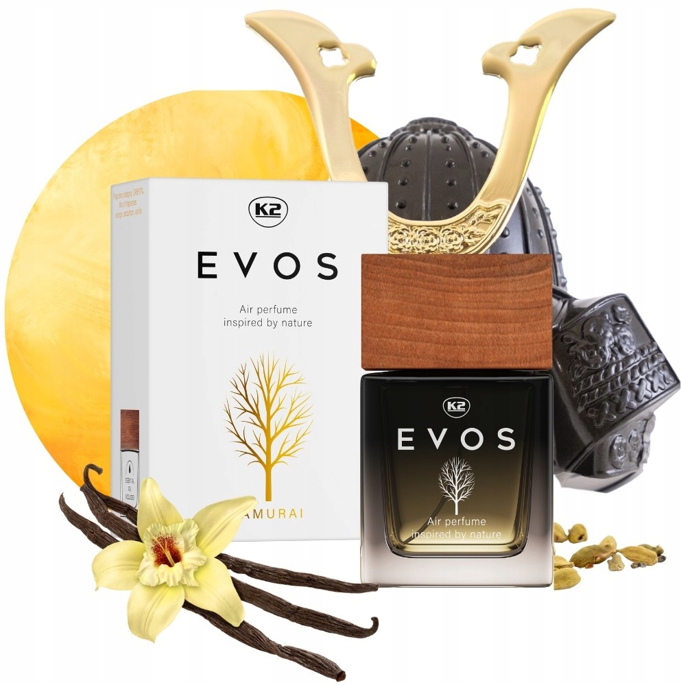 K2 EVOS SAMURAI flakon 50ml perfumy do auta zapach