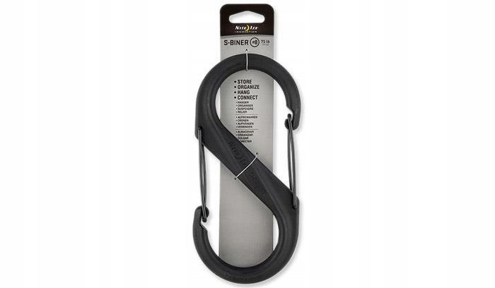 Nite Ize Karabińczyk S-Biner #8 Plastic Black Gate Czarny