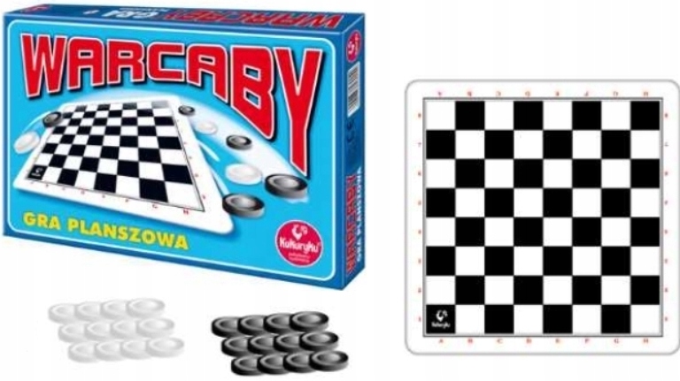 Warcaby gra planszowa towarzyska Kukuryku