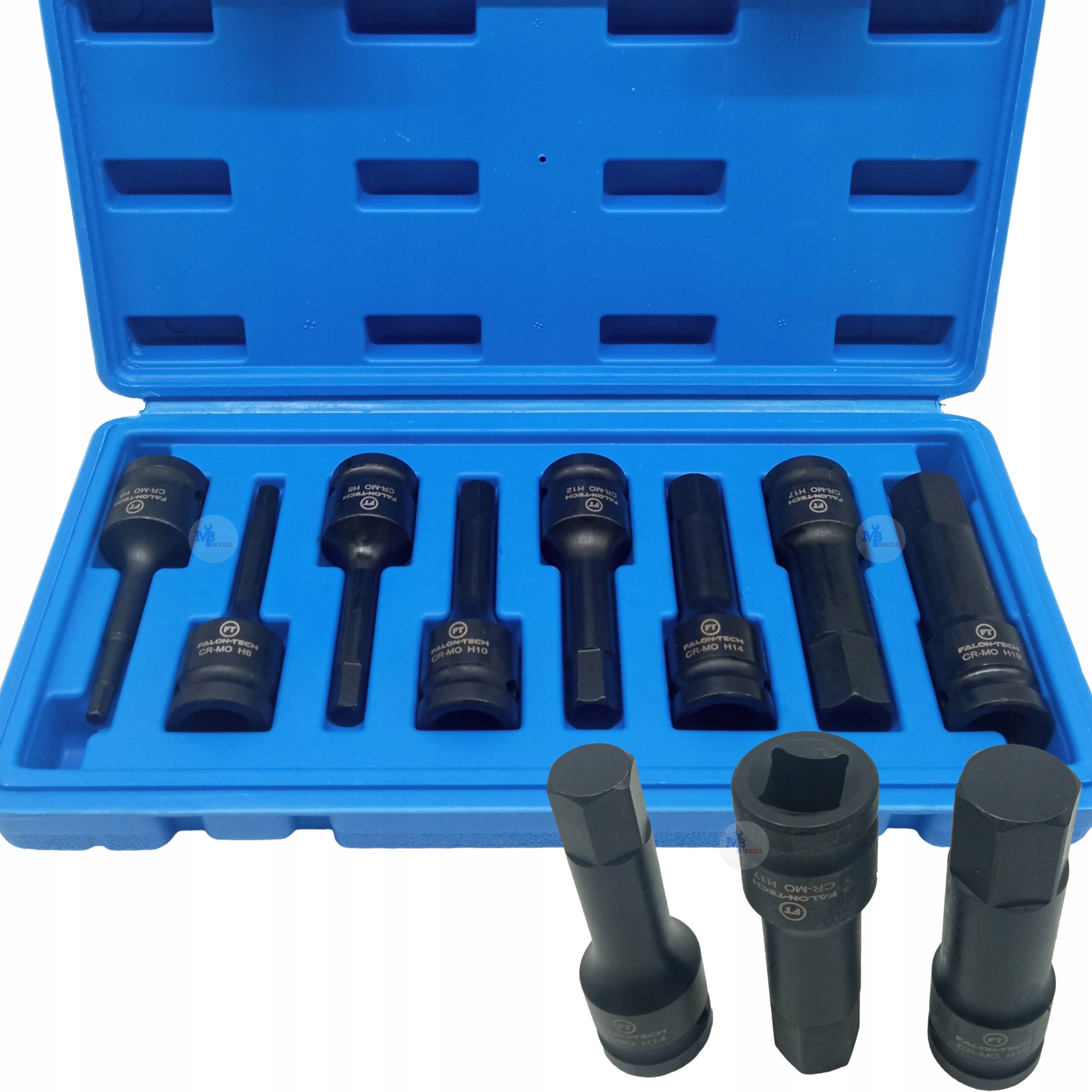 Zestaw imbusów imbus udarowy Hex 1/2 5-19mm 8szt