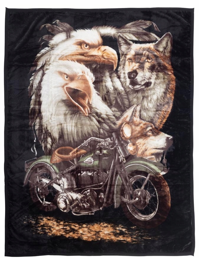 

Koc Elway 160x210 Harley motocykl gruby akryl 560g
