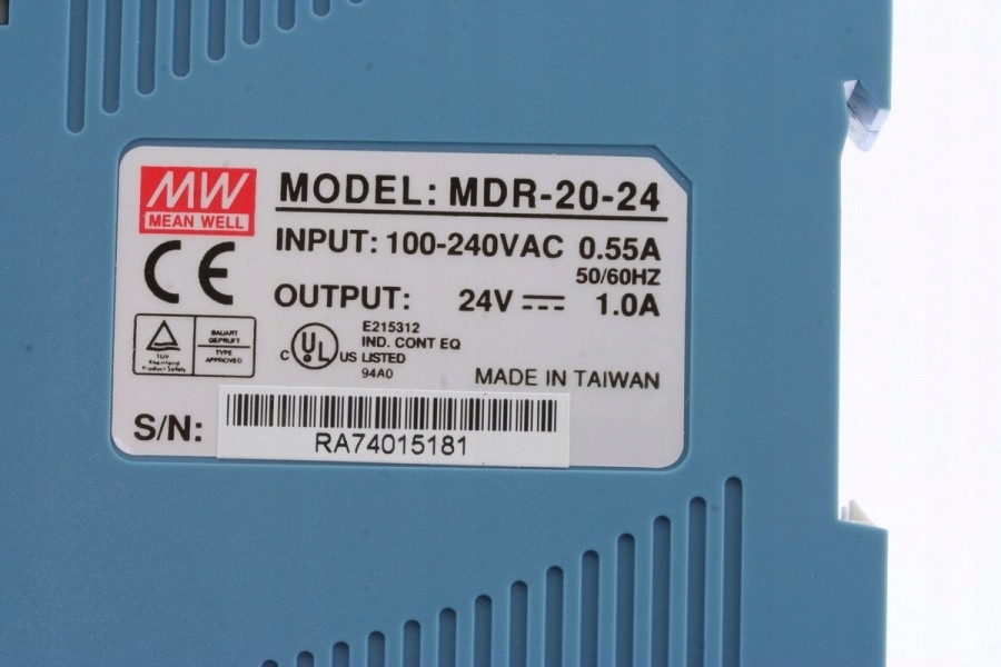 MEAN Well блок питания DIN MDR 20-24 24V 1A код продукта MDR 20-24