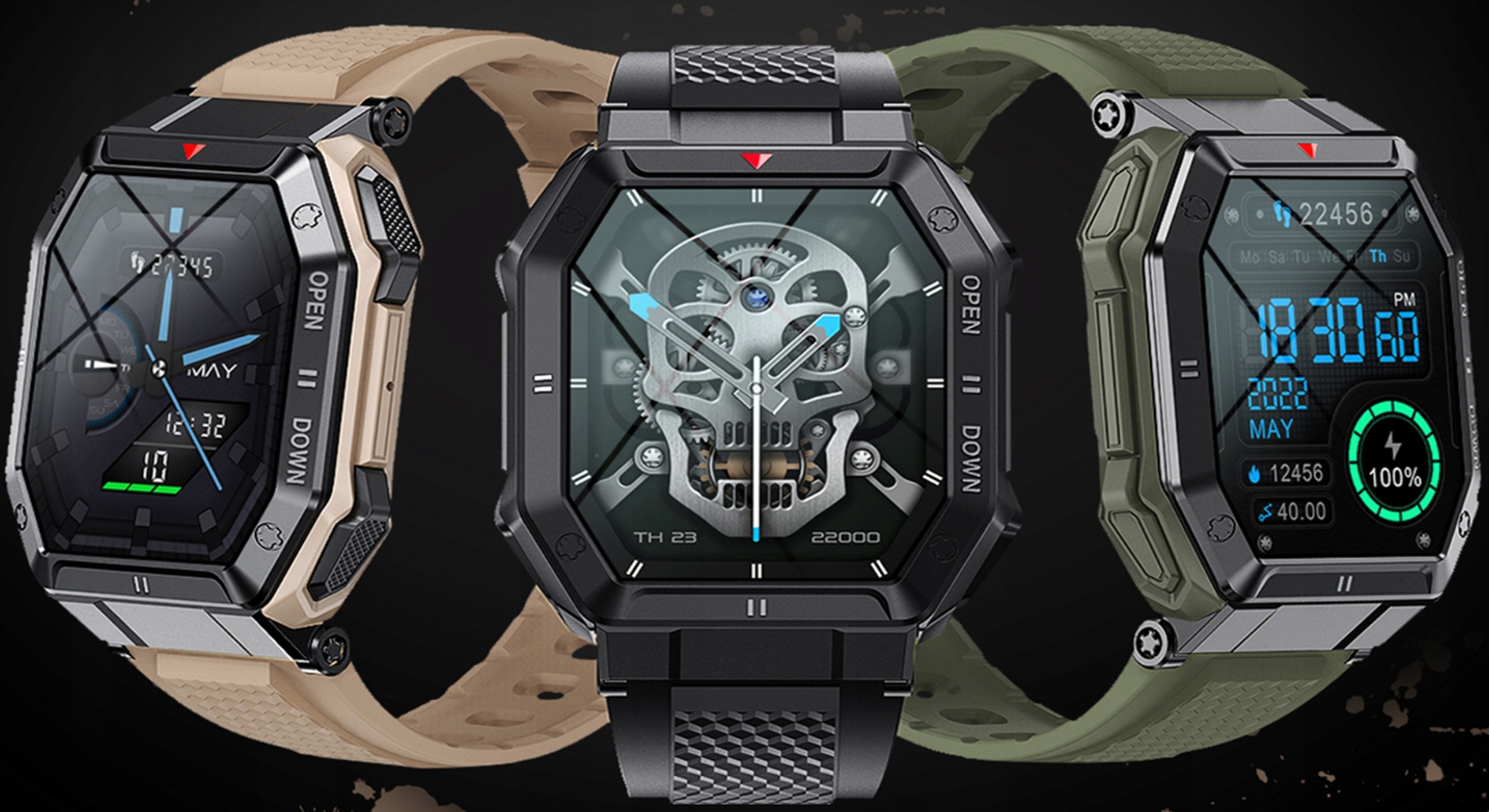 NAJNOWSZY SMARTWATCH ZEGAREK MĘSKI WODOODPORNY ROZMOWY FIT SPORT PREMIUM XL Komunikacja Bluetooth