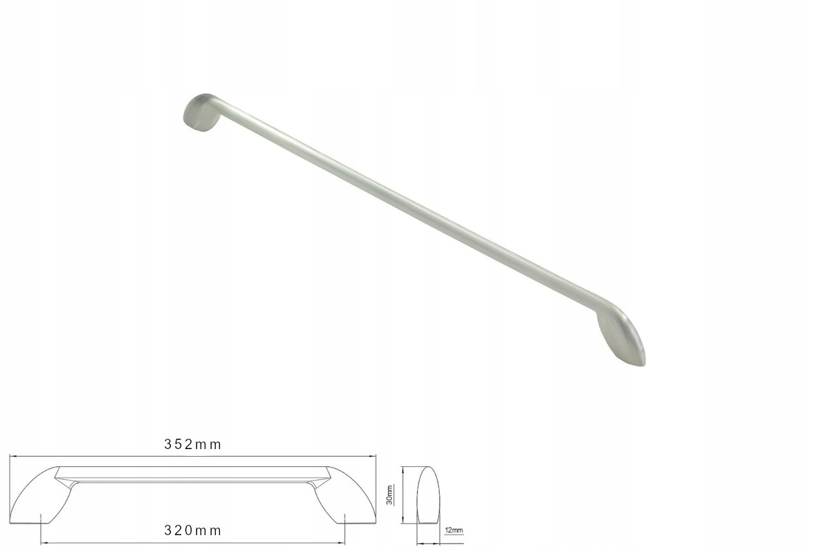 Nábytková úchytka Siro 2392-352ZN21 s efektem nerezové oceli