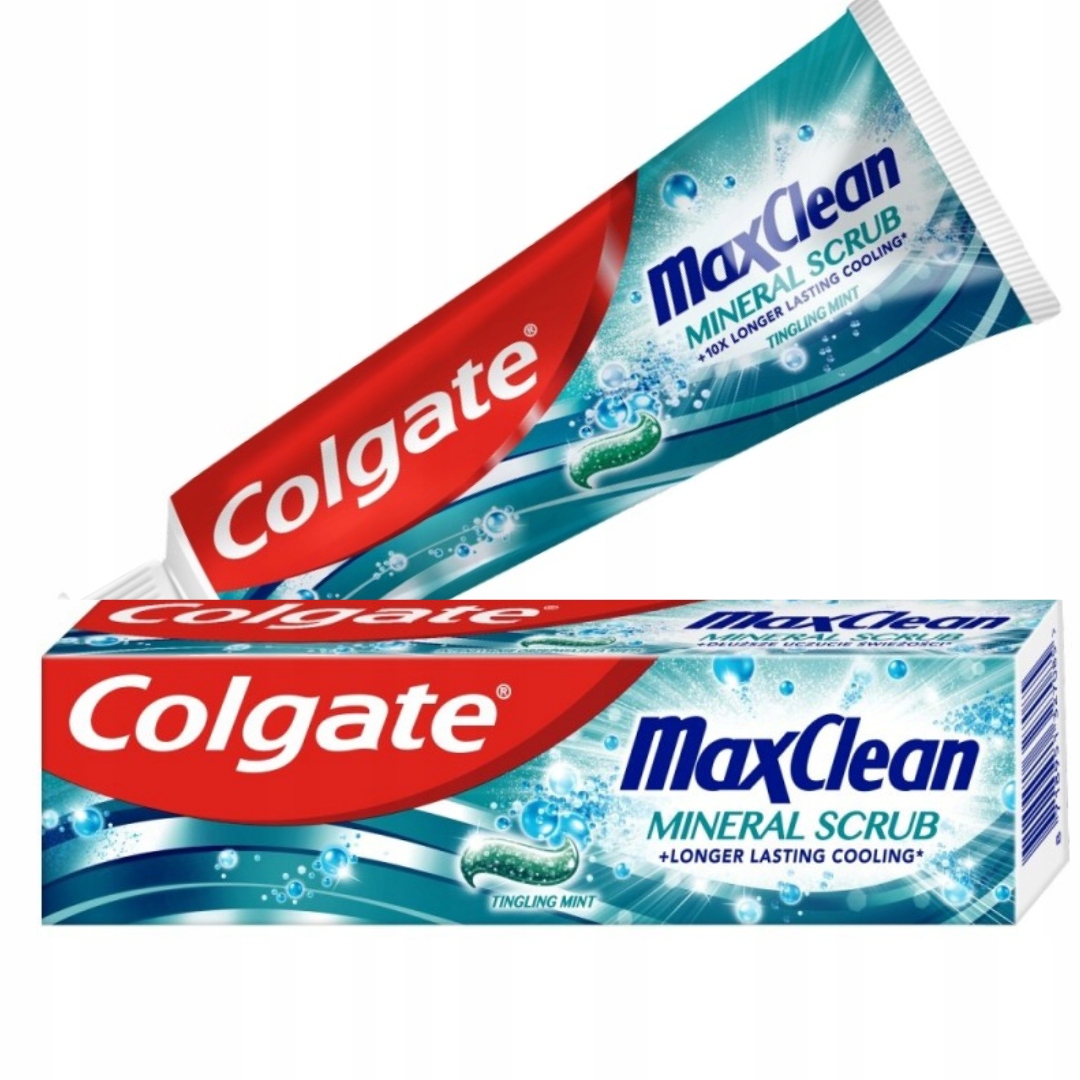 Pasta Do Zębów Colgate MaxClean Mineral Scrub MIĘTOWA 75 ml x5 EAN (GTIN) 8718951327085