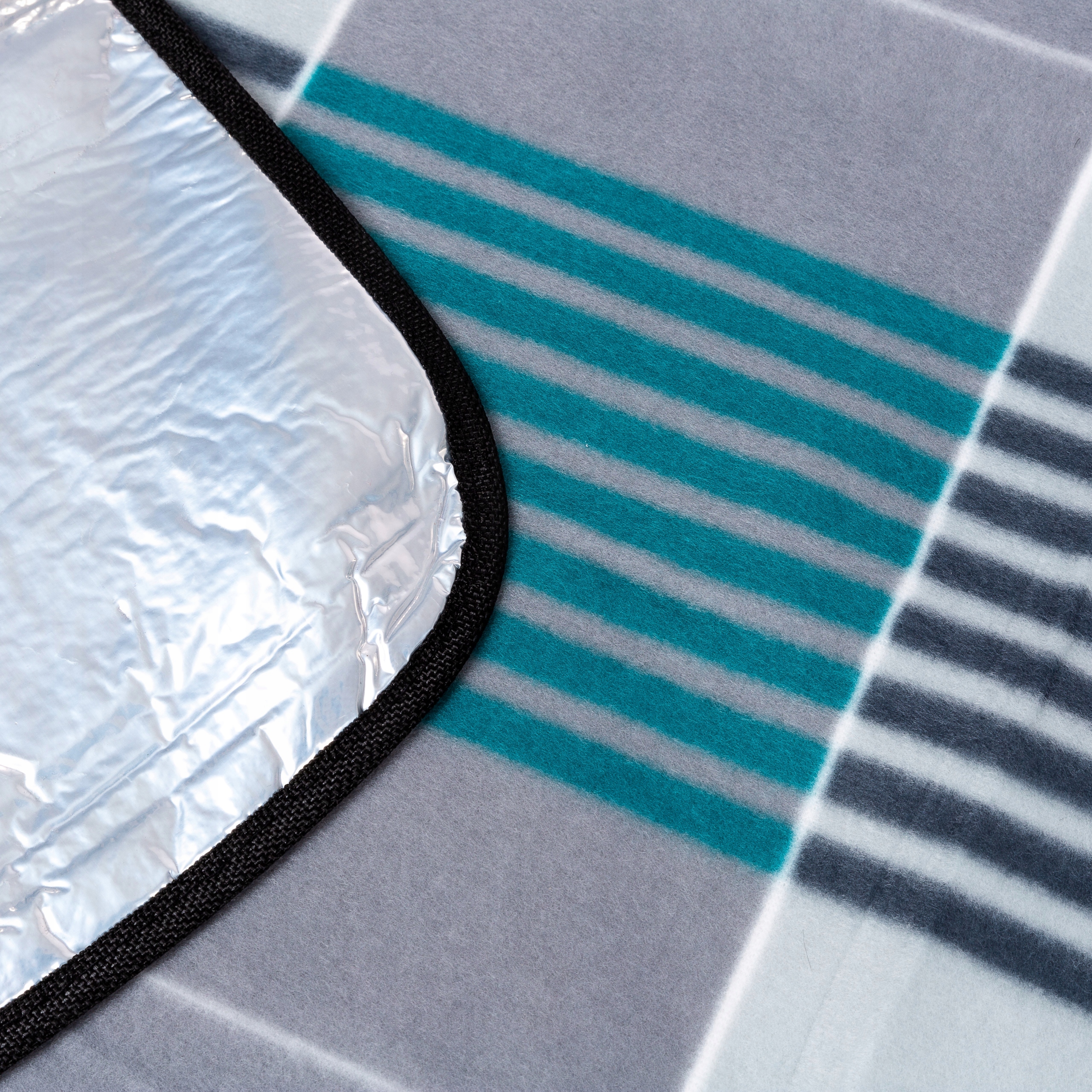 KOC PIKNIKOWY PLAŻOWY Z IZOLACJĄ MATA 200X200 CAMPELA KOCYK DO OGRODU Długość 200 cm