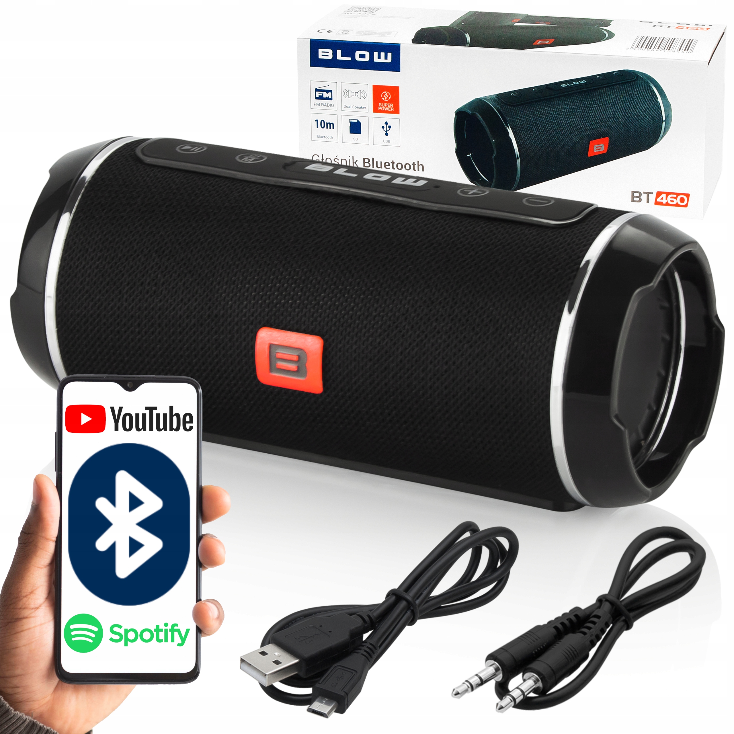 

Głośnik Bluetooth Przenośny Radio Fm Wieża Boombox