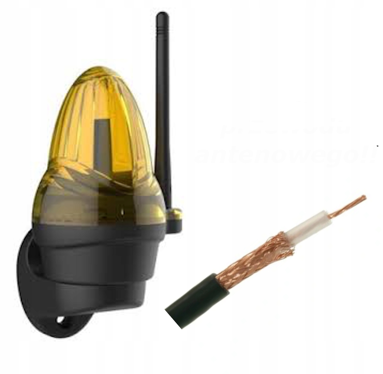 

Lampa ostrzegawcza Led 12/24/230V Antena przewód