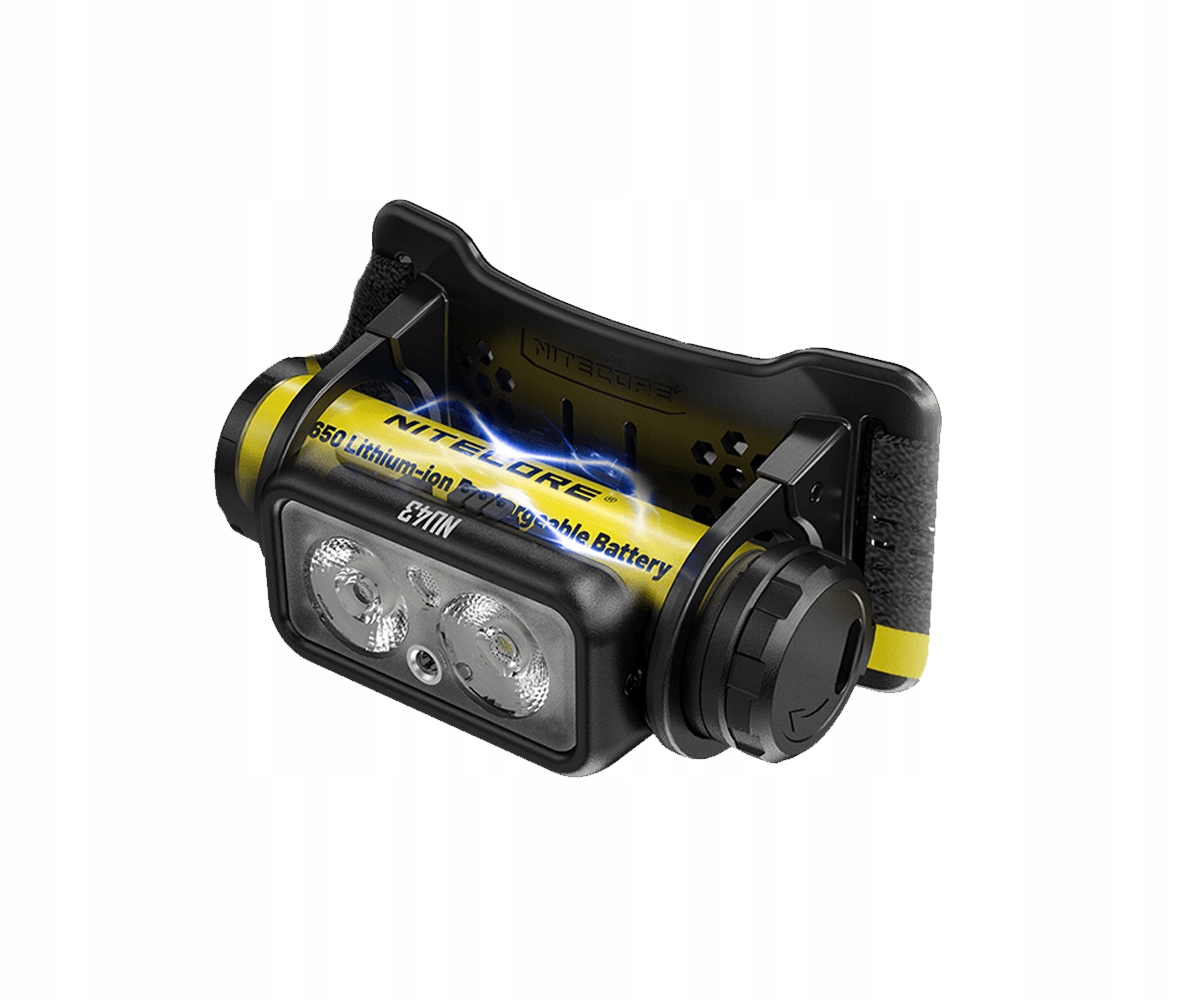 Latarka czołowa Nitecore NU43 1400lm ładowalna Usb-c w zestawie akumulator