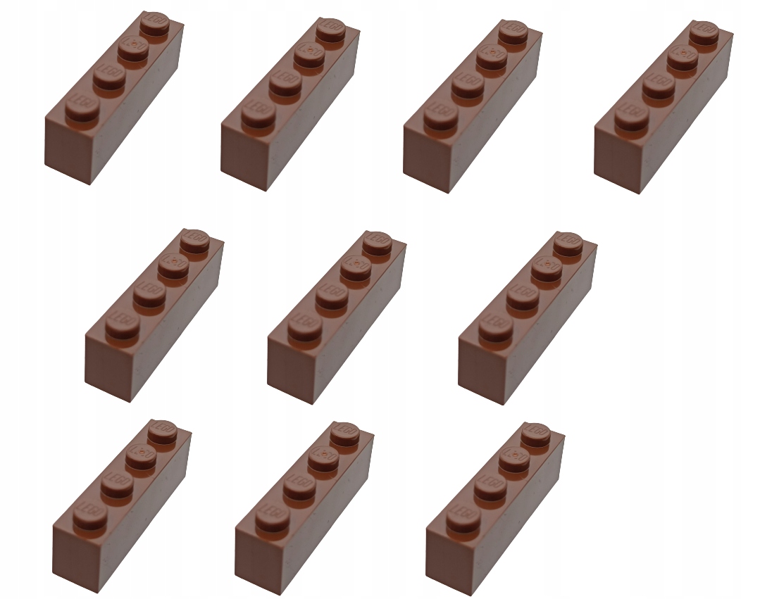 

Lego Belka 1x4 Brązowy 4211225 3010 10 Szt