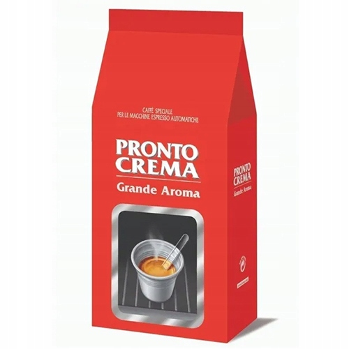 Org Kawa Ziarnista Lavazza Pronto Crema Grande Aroma Arabica Robusta Ciemna
