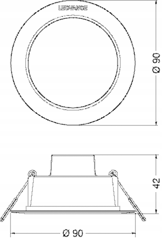 Ledvance oczko LED sufitowe IP44 4W 3000K 9cm Marka Ledvance