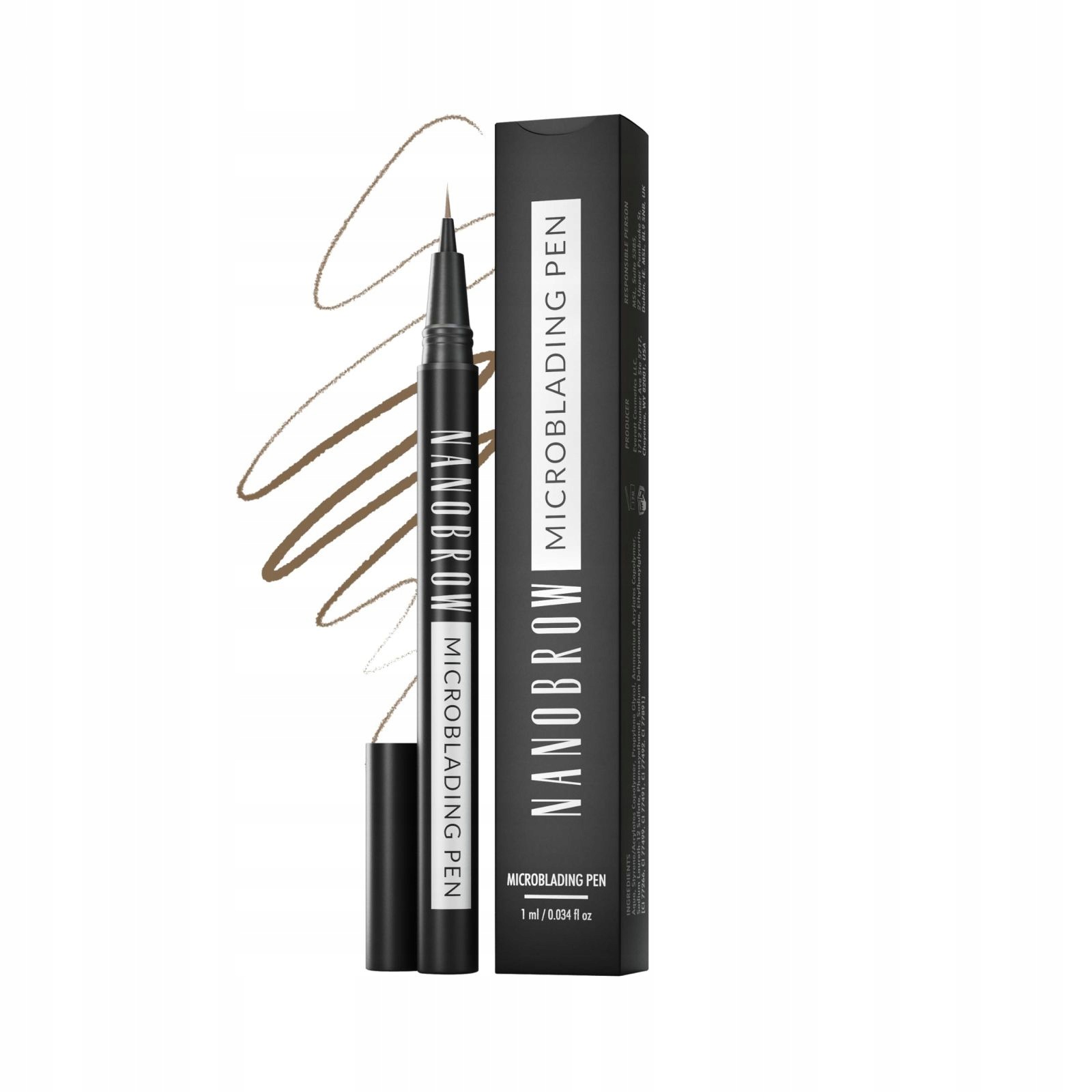 Permanentní Fix Na Obočí Microblading Pen 1 ML Odstín: Teplá Hnědá