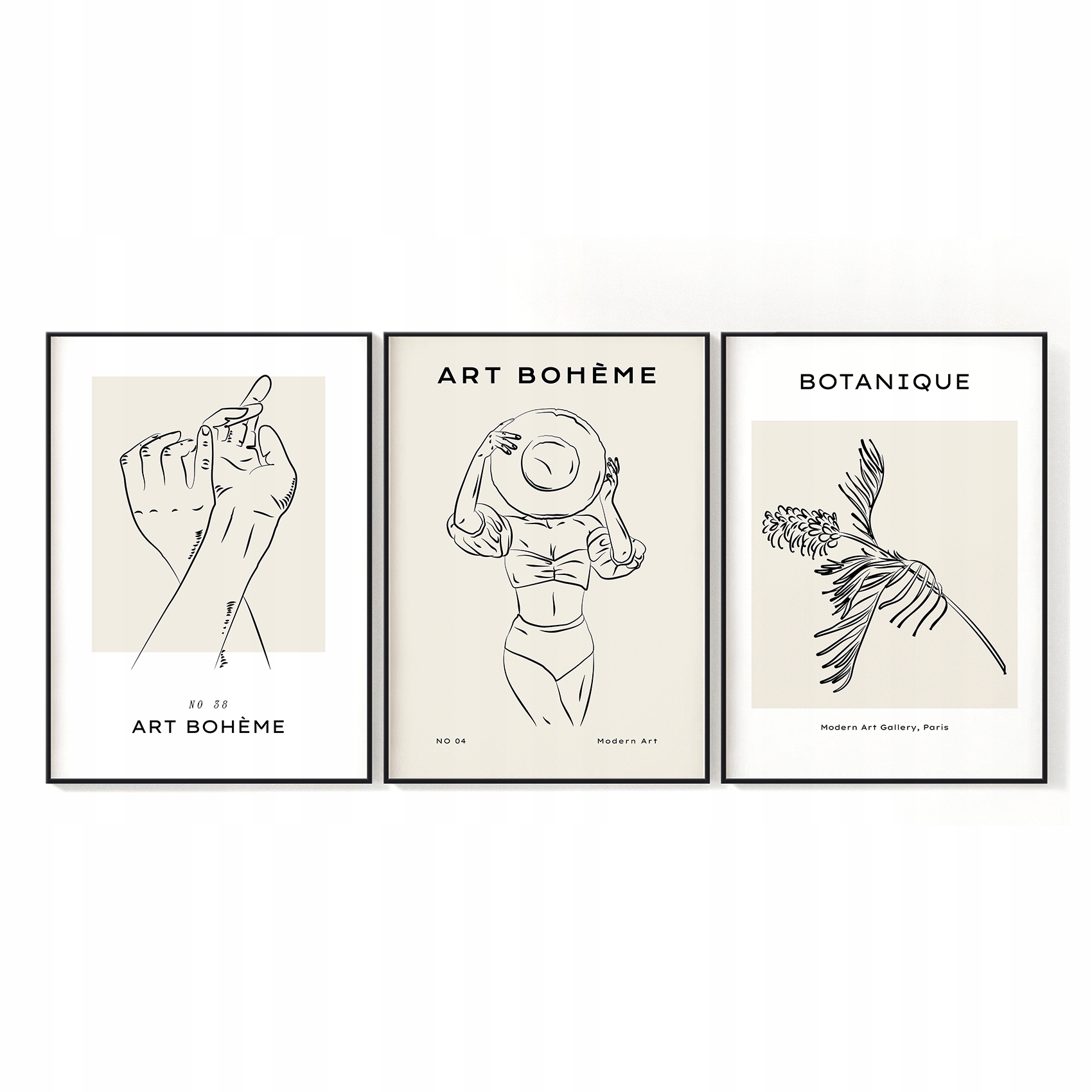 ZESTAW PLAKATÓW A3 DEKORACJA NA PUSTĄ ŚCIANĘ PLAKATY NA ŚCIANĘ 3 szt