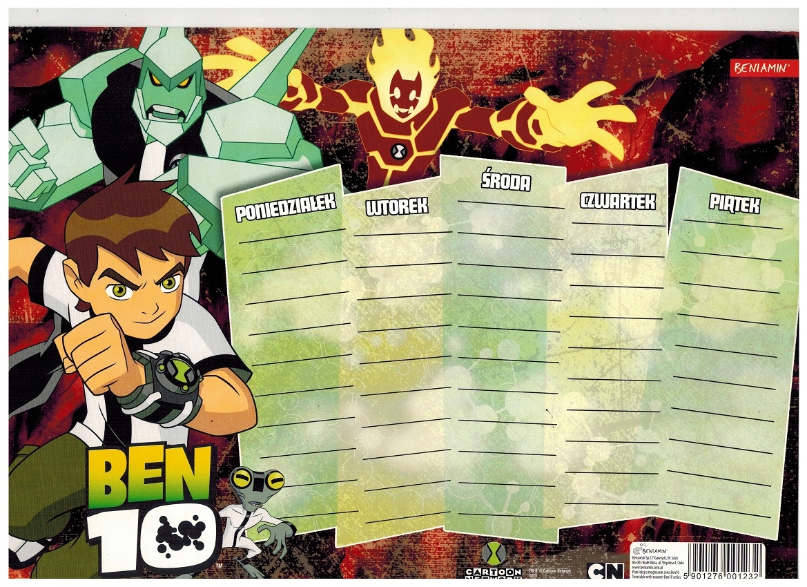 PLAN LEKCJI Z MAGNESEM BEN 10