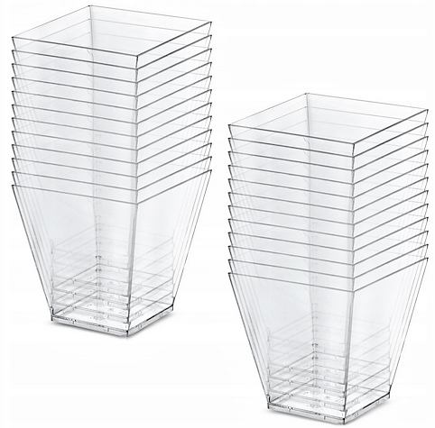 POJEMNIKI DO DESERÓW FINGER FOOD PUCHARKI NA DESERKI 25 SZTUK 120ML Rodzaj pojemniki