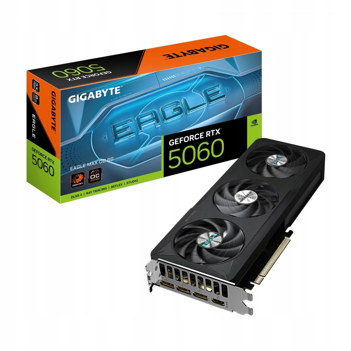 Grafická karta GeForce Rtx 5060 Eagle Max Oc 8G GV-N5060EAGLEMAX OC-8GD