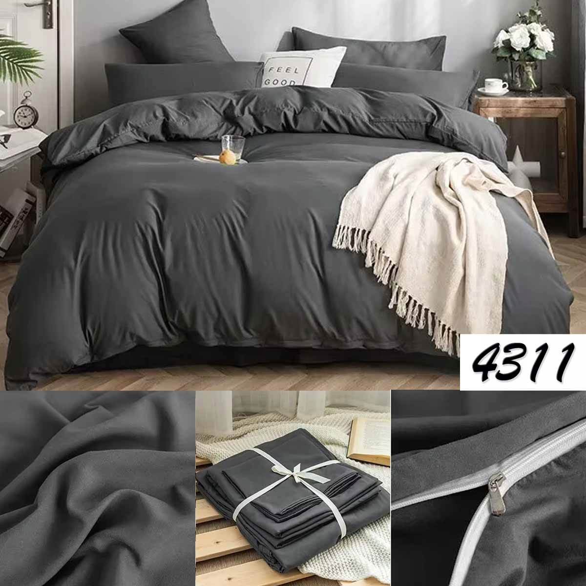 KOMPLET POŚCIELI LUXURY 160X200 + 2X POSZEWKA SATYNA BAWEŁNIANA NOWOCZESNA Wzór dominujący Boho Geometryczny Gładki Kratka Kwiaty