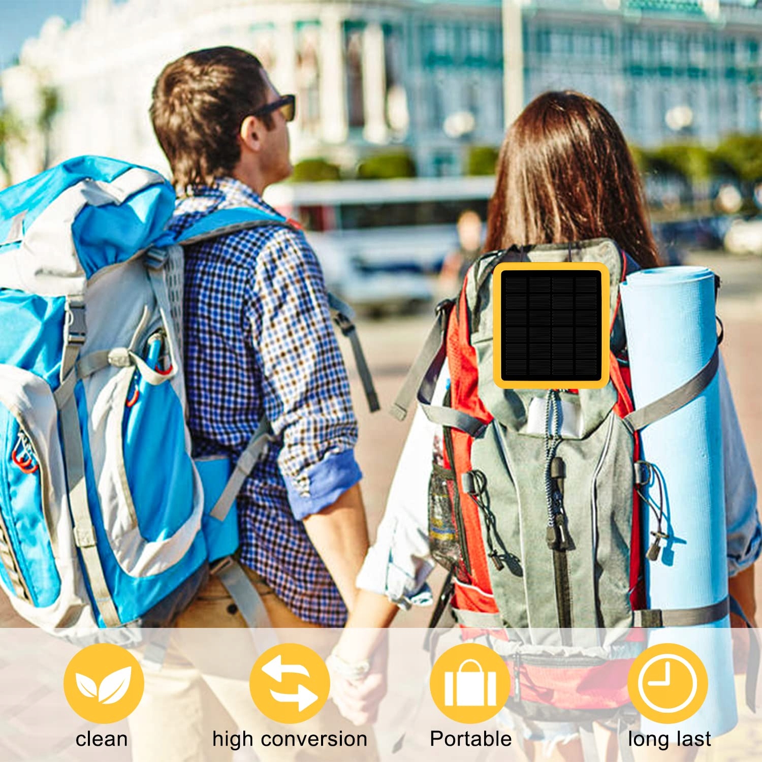 BEINHOME Solarna Lampa LED 130 Lumen 800mAh Do Wnętrz i Na Zewnątrz — miniatura 4