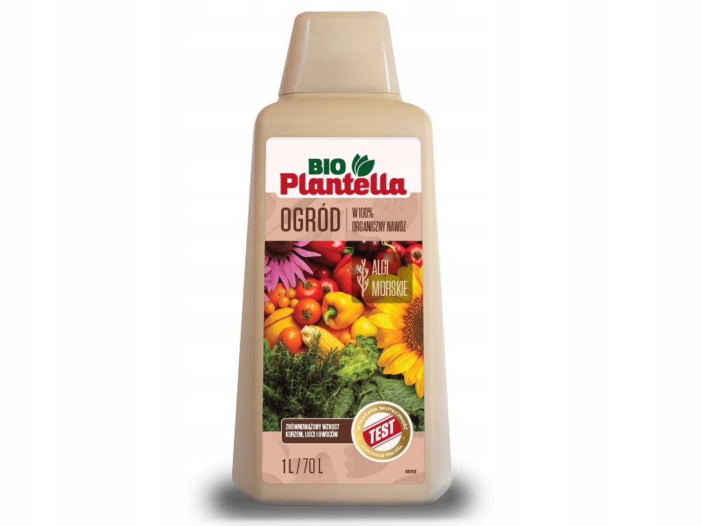 NAWÓZ PŁYN DO WARZYW ZIÓŁ OWOCÓW KWIATÓW ROŚLIN ORGANICZNY BIO PLANTELLA 1L Producent Unichem