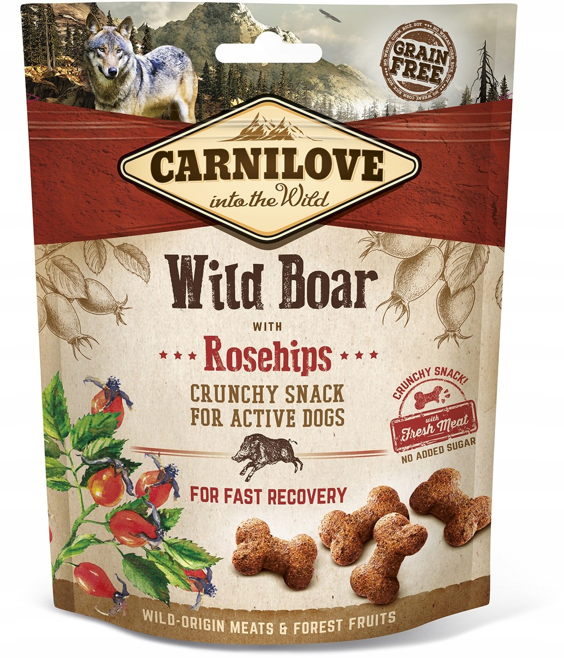 Levně Carnilove Dog Crunchy Snack Wild Boar with Rosehips with Fresh Meat 200 g