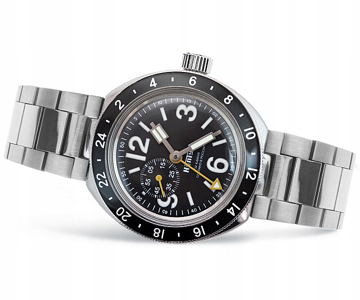 Hodinky Vostok Automat Amphibia Neptun 96071A Černé