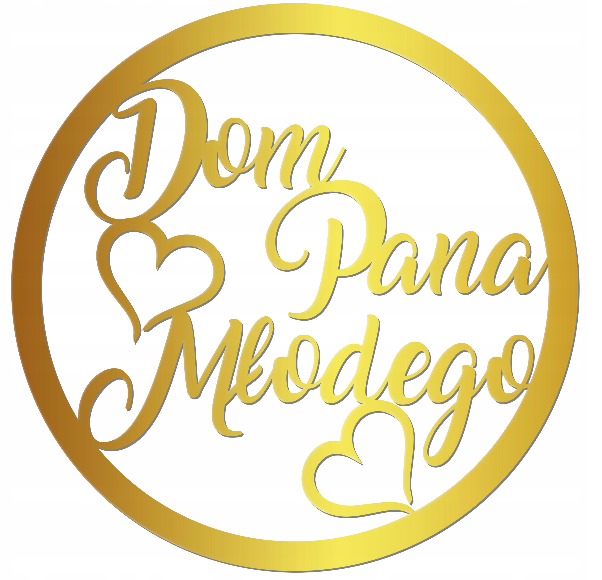 Dom Pana MŁODEGO NAPIS ŚLUB ręcznie malowany 40cm